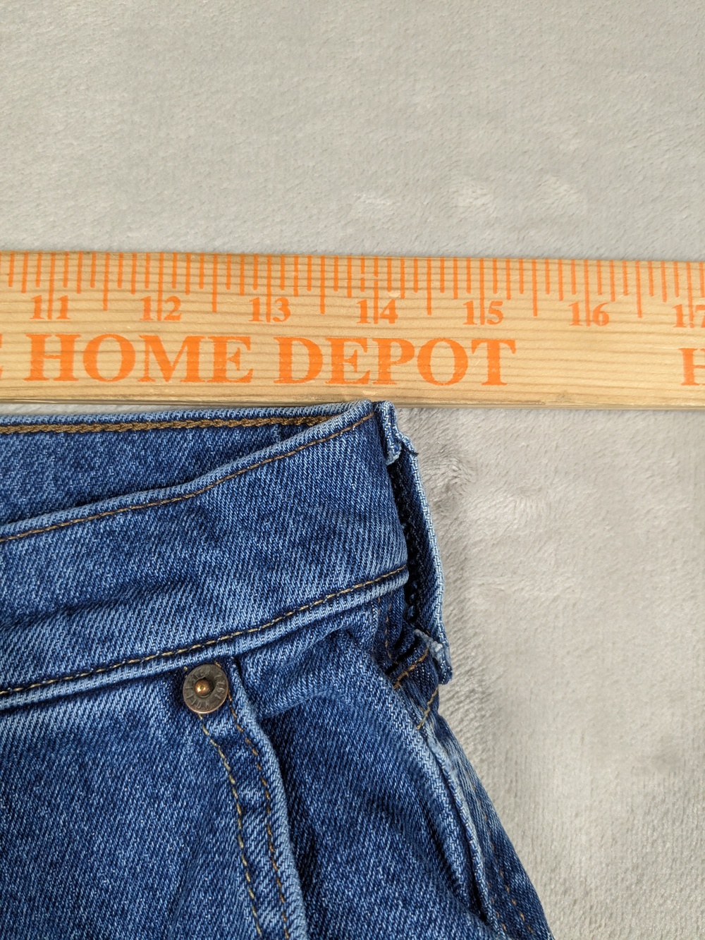 Hollister Baggy Carpenter Jeans W28 L30 Men's Blue Denim Workwear - Picture 3 of 9